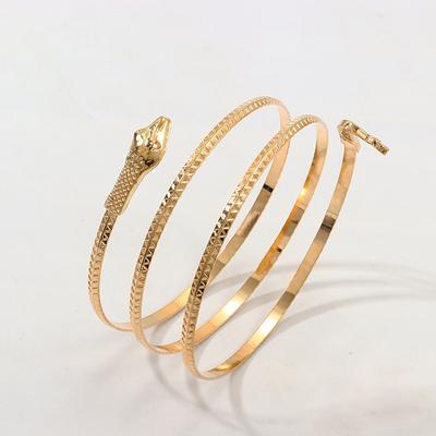 Punk Open Adjustable Snake Cuff Bracelet Women Gothic Wrist Bangles Jewelry Gift