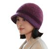 Women's Winter Warm Stylish Versatile Fashionable Beret Hat Anti-cold Ear Protection Wool Cap Middle-aged And Elderly Mom Hat