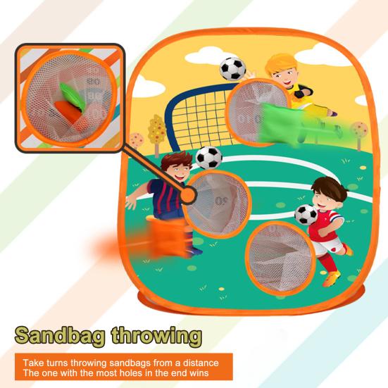 Throwing Game Toy 3 in 1 Convenient Scoring Folding Storage Multiplayer Competitive Target Exercising Entertainment Cloth Splash Cornhole Set