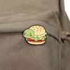 Colorful Hamburger And Hot Dog Brooch Pin Craft from Sturdy Zinc Alloy Materials Accessory for Long Time Use Styles