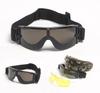 SPIIDX800 Outdoor Tactical Impact-Resistant Goggles 3-Piece Military Glasses Set