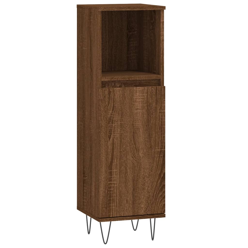 Vidaxl Bathroom Cabinet, Brown Oak, 30X30X100 Cm