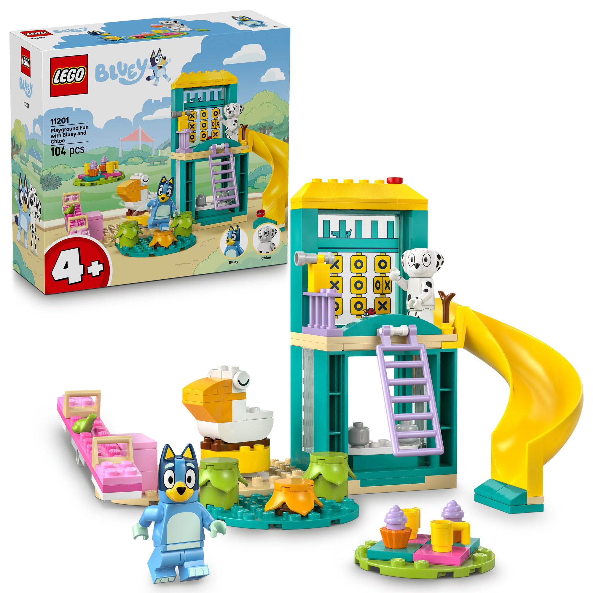 

LEGO Bluey and Chloe s Fun Playground Building Blocks Playset for Kids 4-6 Years Educational Toy Birthday Gift