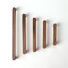 Minimalist Nordic Style Cabinet Handles Walnut Wood Rounded Edges Drawer Pulls Eco-Friendly 96mm Wardrobe Handles Home Decor