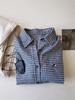 Damen Langarmshirt mit Karomuster-Stickerei, kleiner Hund, Slim Fit - Frühling/Herbst, Koreanischer Stil, Sonnenschutz