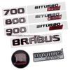 Mercedes-Benz G-Class BRABUS Rocket Emblem Decal Set - Red & Black (700/800/900 Models)