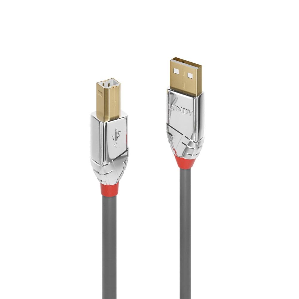 LINDY 3м CROMO LINE USB 2.0 Type-A на Type-B Кабель (Номер детали: 36643)