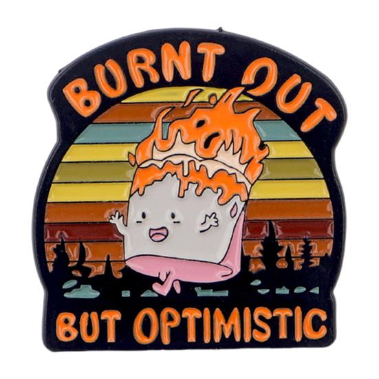 Dumpster Flame Pin Humorous Dumpster Flame Response Team Alloy Pin Hilarious Enamel Badge for Coworkers Team Leader