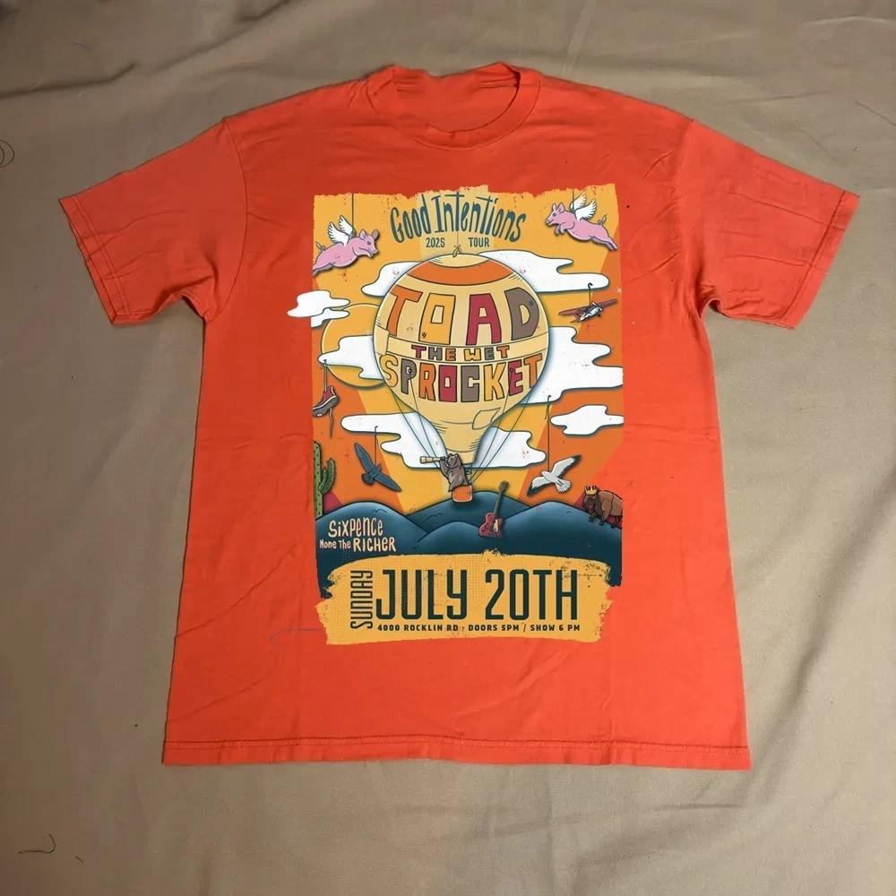 

Toad the Wet Sprocket Tour 2025 July T Shirt Full Size S-5XL OB1047 Unisex T-Shirt XXXXL