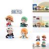 One Piece Action Figure Set With Luffy, Zoro, Nami, And Law Cute And Collectible Anime Toys