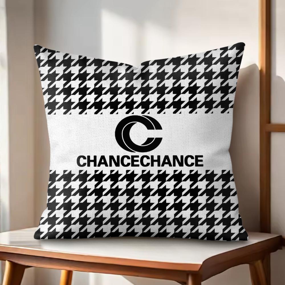 Brand Design CChancechance Cushion Cover Natural Linen Organic Fabric DoubleSided Printing Couch Pillow Covers Home Decor