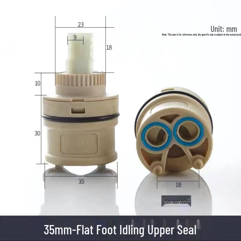 Ceramic Hot/Cold Faucet Cartridge Kit for Kitchen, Basin, and Shower Repair