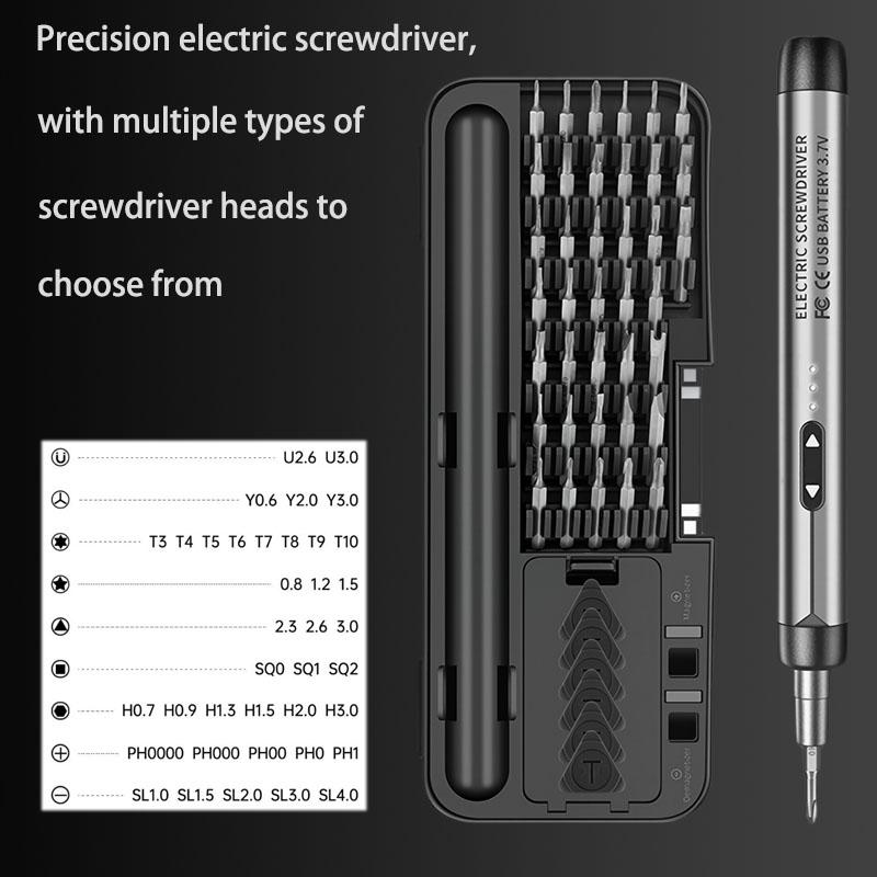 Rechargeable Electric Screwdriver High Torque Multifunction Precision Tool For Home DIY Repair Maintenance