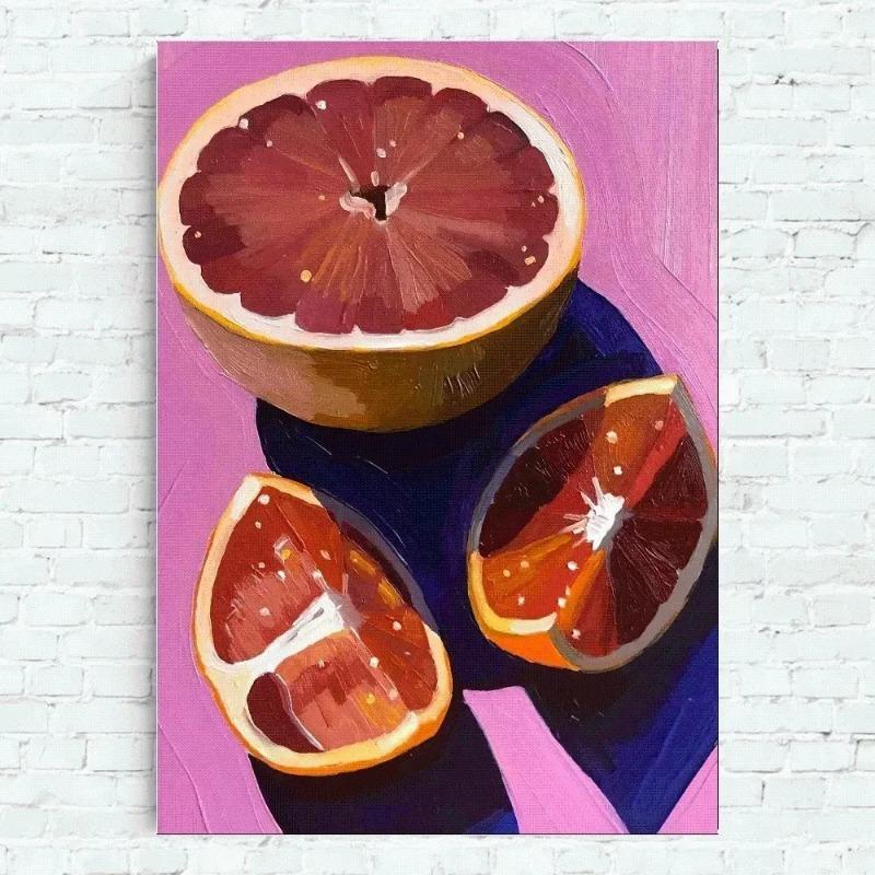 

Современное минималистичное настенное искусство Высококачественные холсты с фруктами и овощами для спальни, гостиной, кухни Стильный домашний декор Пос 21cm×30cm NoFrame