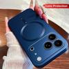 Stylish Plating Metal Paint Magnetic Phone Case for IPhone 17 16 15 14 13 Pro Max Soft TPU Cover, for MagSafe Wireless Charging