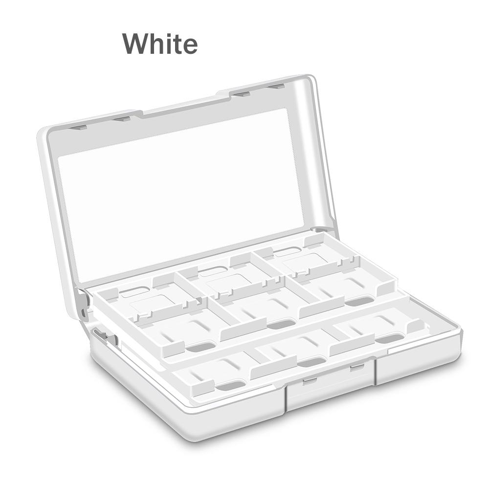 

1pc Portable Switch Cartridge Case, Dust & Scratch Proof Holder for Travel, Fits Switch OLED Lite, Game Card Organizer белый