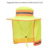 Reflective Safety Hat Fishing Hat Cooling Ranger Hat Bucket Hat With Neck Flap