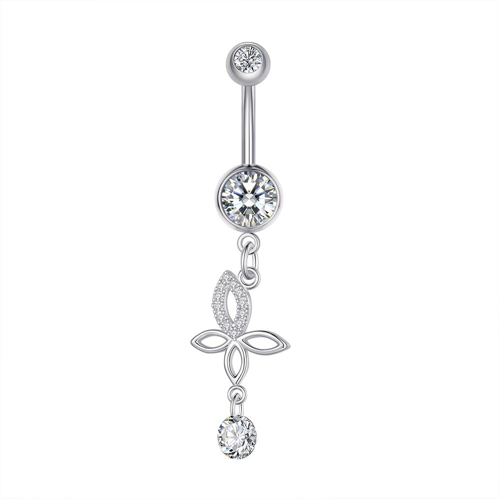 14G Belly Button Rings Stainless Steel Barbells for Women Girls Navel Rings GZ Body Jewelry Navel Piercings