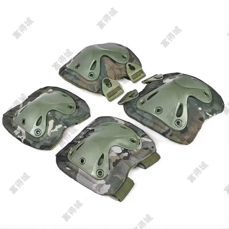 Fude City 4-Piece Transformer Tactical Knee & Elbow Pad Set