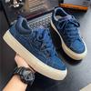 Men White Sneakers 2026 Spring Autumn New Fashion Cross Tied Non Slip Running Shoes Comfortable Breathable Outdoor Casual Flats