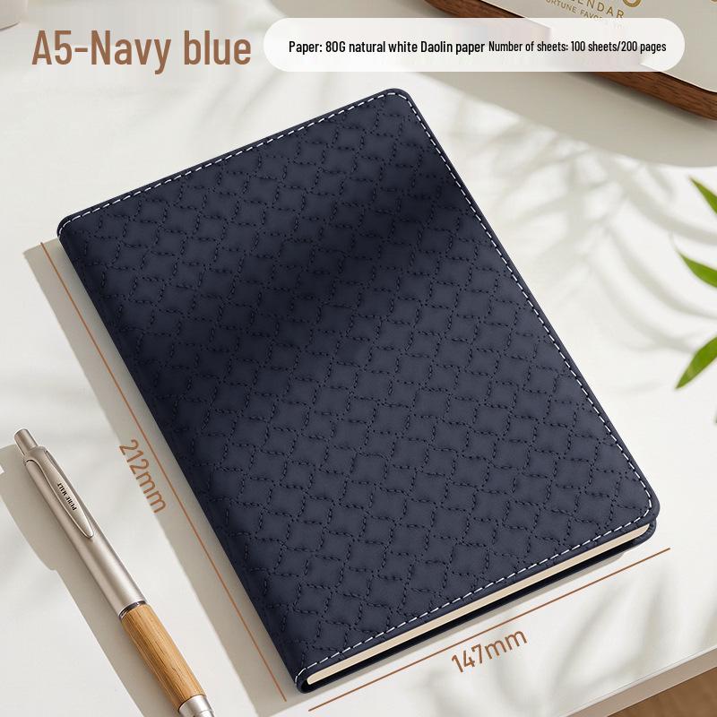 A5 Leather Cover Custom Office Diary Business Notebook with Logo Printing