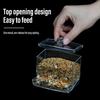 1pc Clear Acrylic Birds Feeder Box Automatic Feeder Anti-turnover Food Dispenser Container Small Pet Birds Supplies