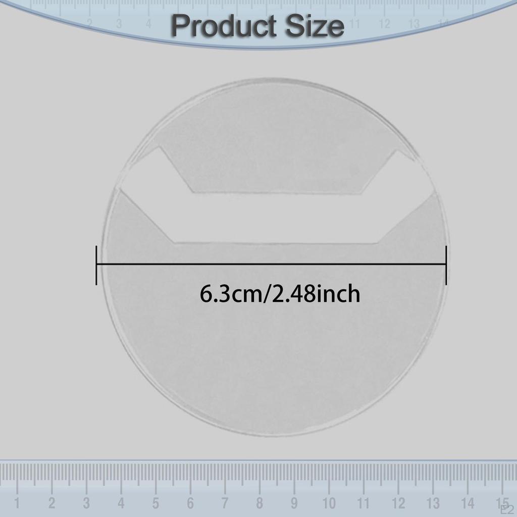 50 Pieces Covers Round Making Accessories for Buttons Anime Idol Card Sleeves Transparent PVC