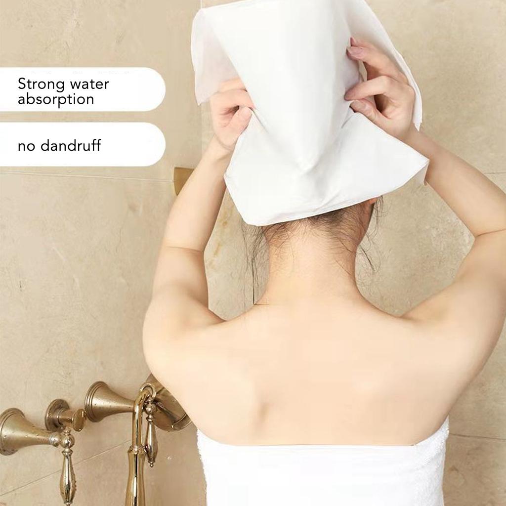 100PCS Disposable Towel Soft Superfine Fiber Strong Water Absorption Foot Bath Towel for Hair