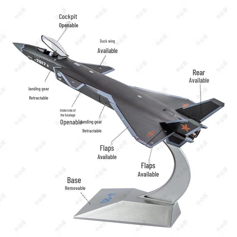 Zhongbisheng 1:48 J-20 Fighter Jet Model