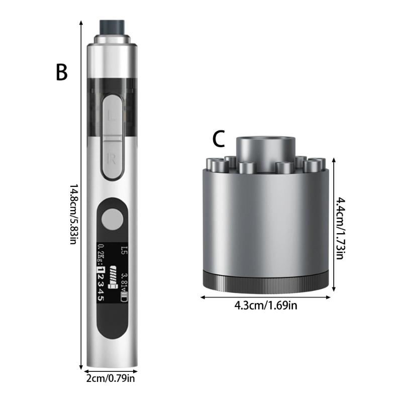 Long Lasting Rechargeable Electric Screwdriver Kit Cordless Power Tool Supporting 1000 Plus Operations with 280mAh Battery