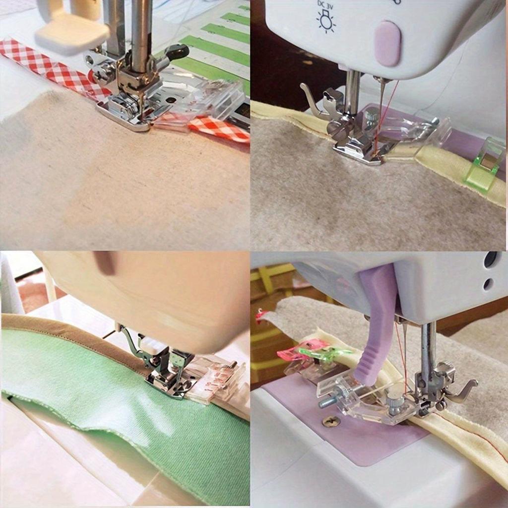 Adjustable Bias Tape Binding Foot Presser Foot For Most Of Low Shank Sewing Machine Accessories For Sewing Crafting Tape Sewing Machines Presser Foot