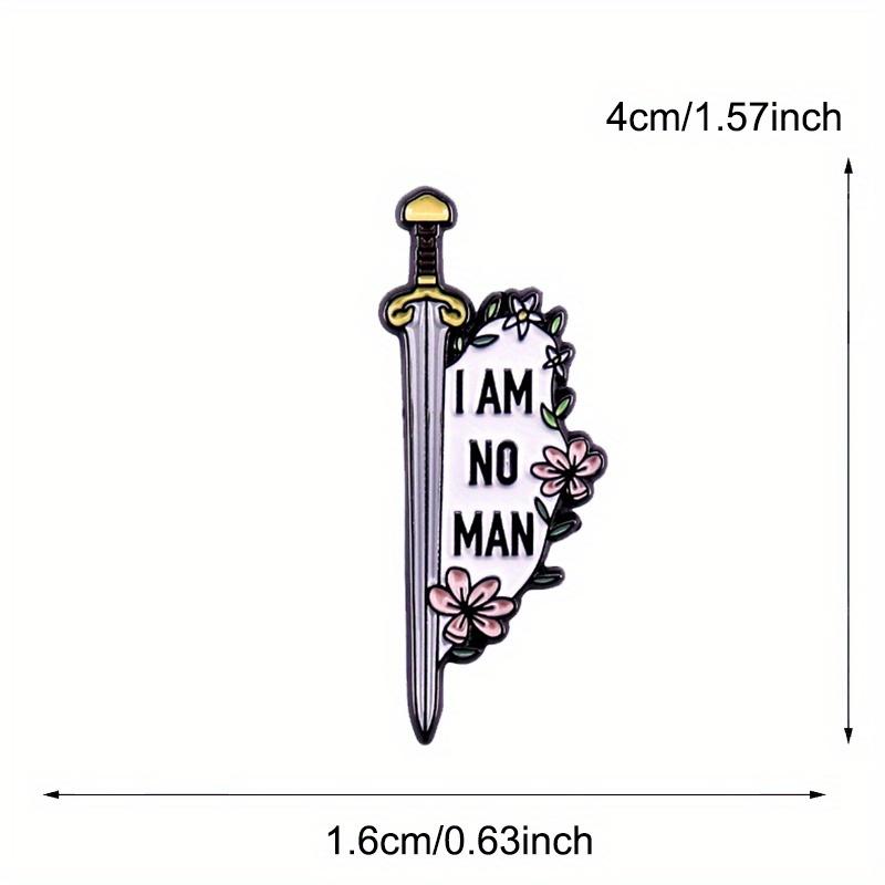 “Я НЕ ЧОЛОВІК" Лист Піни Весела Гра Меч Брошка Значок Сумки Аксесуари Подарунок