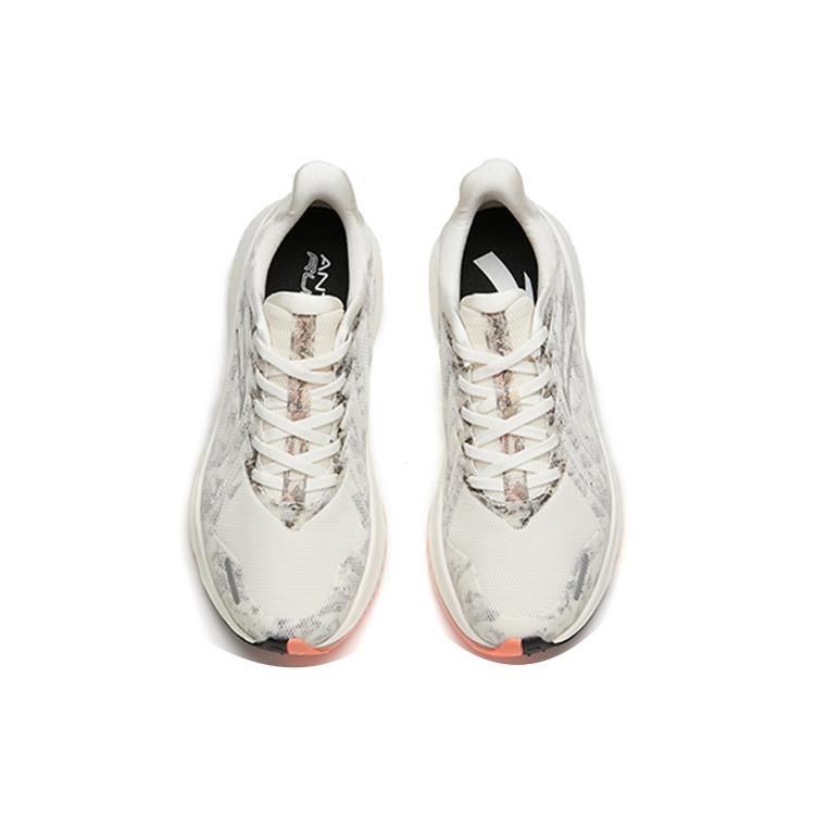 Anta Rocket 3.0 Cushioning Breathable Cushioning Lightweight Low Top Running Shoes Women's White Black 122145587-4