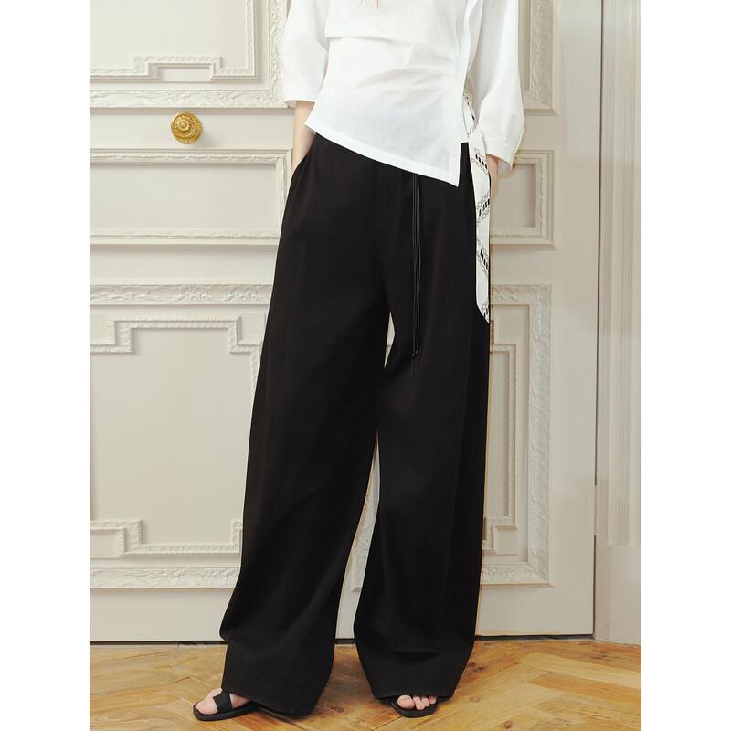 ELLE Women's Loose Wide-Leg Casual Pants