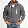 Men's -Lined Zip-Up Hoodie Sweatshirt Color for Daily Wear and Outdoor Activities