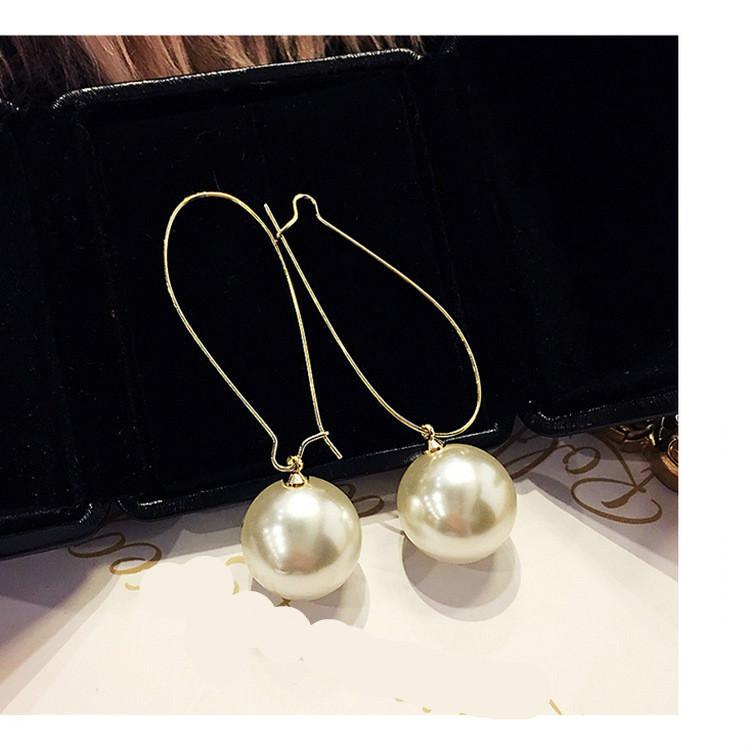 

Punk 2020 New Fashion Earring Personality Temperament Wild Simple Pearl Long Ladies Earrings Wholesale Sales Hot Sale Earrings