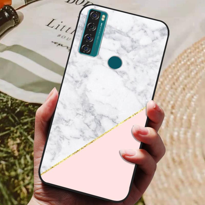 Para TCL 20 SE Funda Silicona Lobo León Genial Suave Cubierta de Teléfono para TCL 20 SE Funda 20SE 6.82'' Funda Linda TPU Coque Protectora 2021