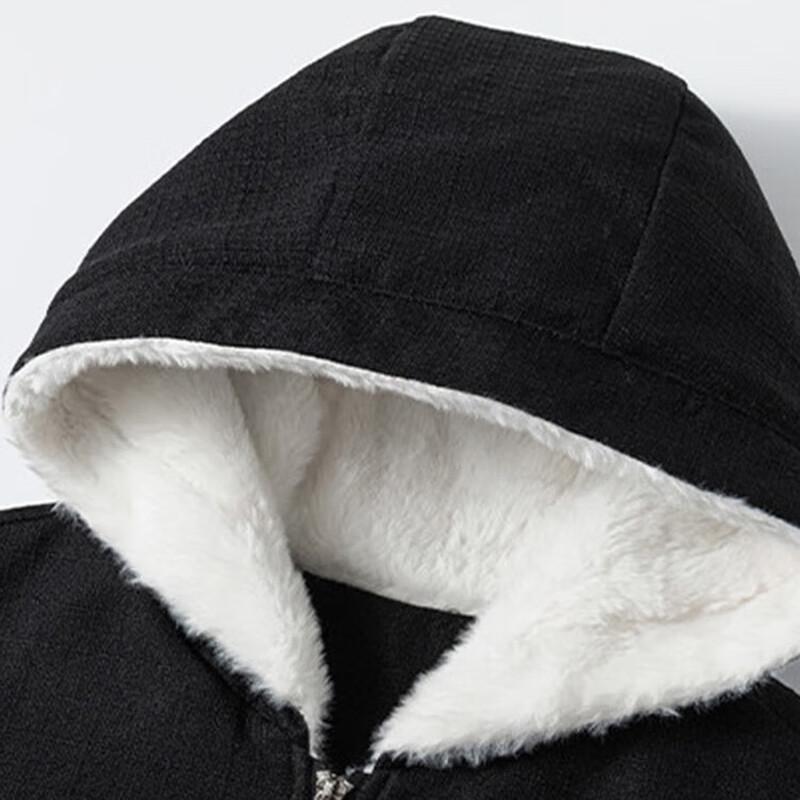 PLAYBOY Men's Hooded Faux Fur Lined Winter Jacket