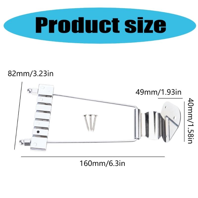 6 String Electric Guitar Trapeze Tailpiece Bridge Short Guitar Tailpiece Bridge