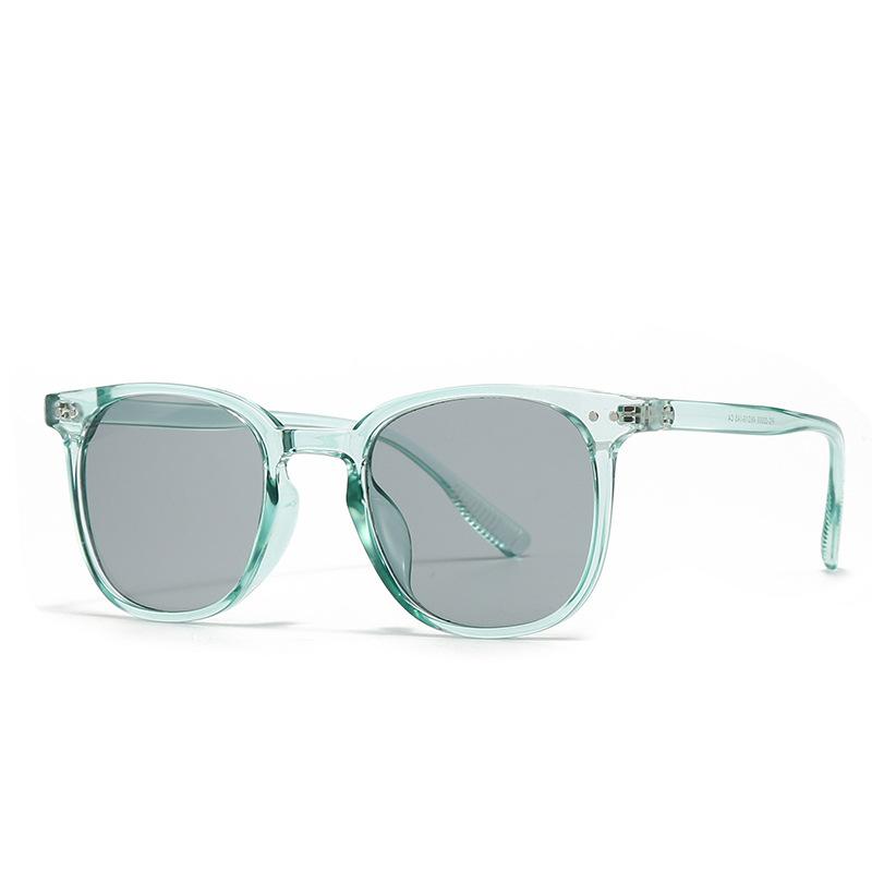  New Fashion Square Sunglasses Women Shades UV400 Retro Gradient Men Black Yellow Rivets Sun Glasses