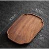 Wooden Leaf-Shaped Snack and Tea Tray