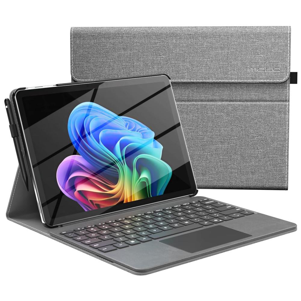 Case for Microsoft Surface Pro 12 Inch Lightweight Protective Business Cover with Multi-Angle Stand & Stylus Hoder