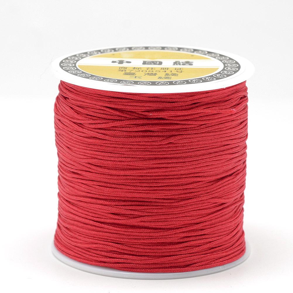 0.8mm Colored Nylon Cord for DIY Hand-Woven Chinese Knot and Tassel Projects