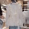 La Chapelle French Style Polka Dot Tie-Neck Blouse