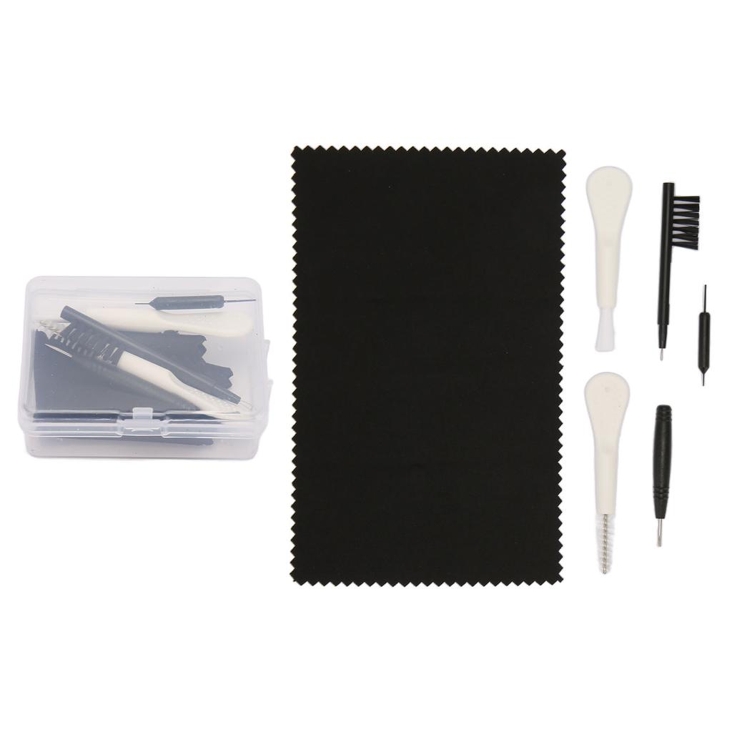 6pcs Sound Amplifier Cleansing Tools Debris Earwax Removal Earphone Care Brushes Accessories Kit White Brush