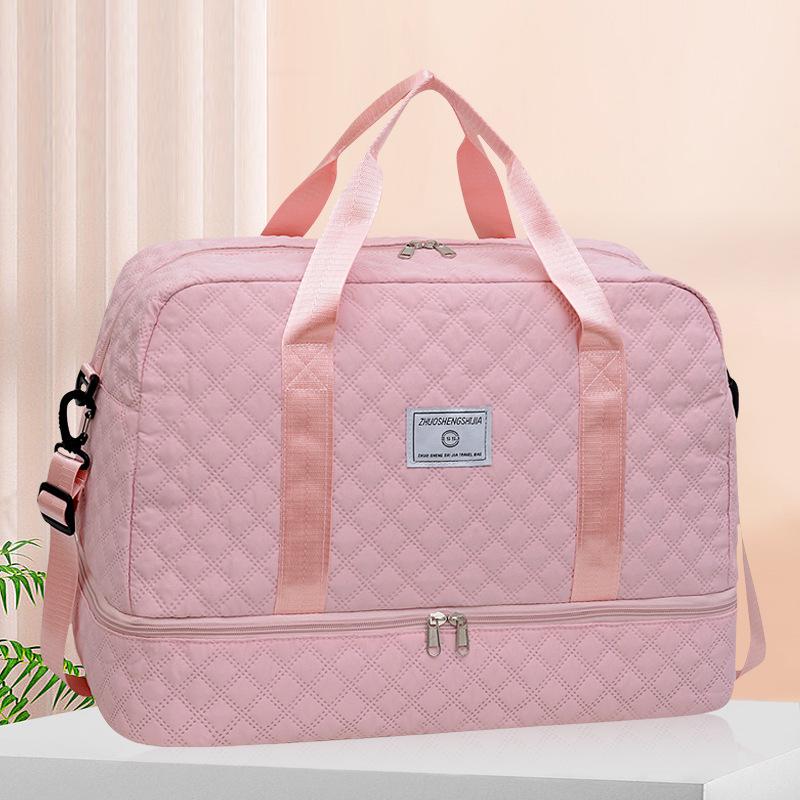 Women's Short Trip Travel Duffel Bag - Large Capacity, Wet/Dry Separation, Lightweight for Luggage or Yoga