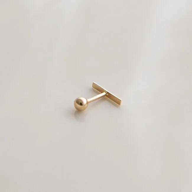 14k Daily Stick Bar Piercing (14k Gold) (Bar Thickness 1mm) PIB05