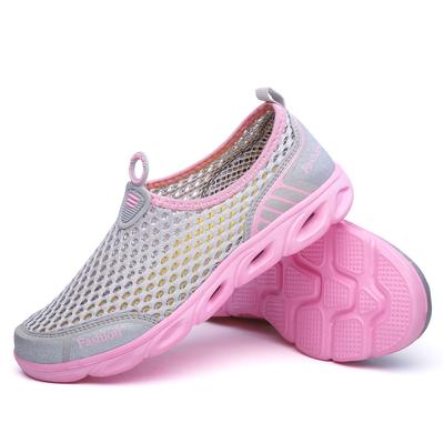Nouvelles Chaussures en Mesh pour Hommes Respirantes Été Légères Couple Randonnée Chaussures d'Extérieur Confortables Femmes Mocassins à Enfiler pour la Conduite Homme