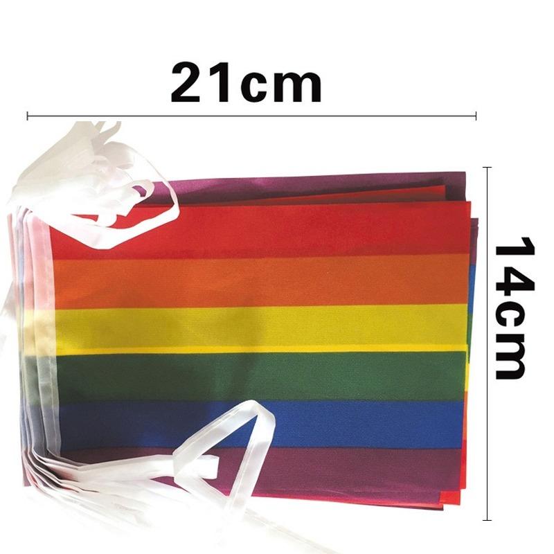 14X21cm 25 Stück 7M Regenbogen Flagge Regenbogen Homosexuell Lesben Homosexuell LGBT Stolz