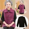 Fashionable Mink Velvet Vest for Middle-Aged and Elderly Women - Warm Autumn/Winter Style for Mom or Grandma